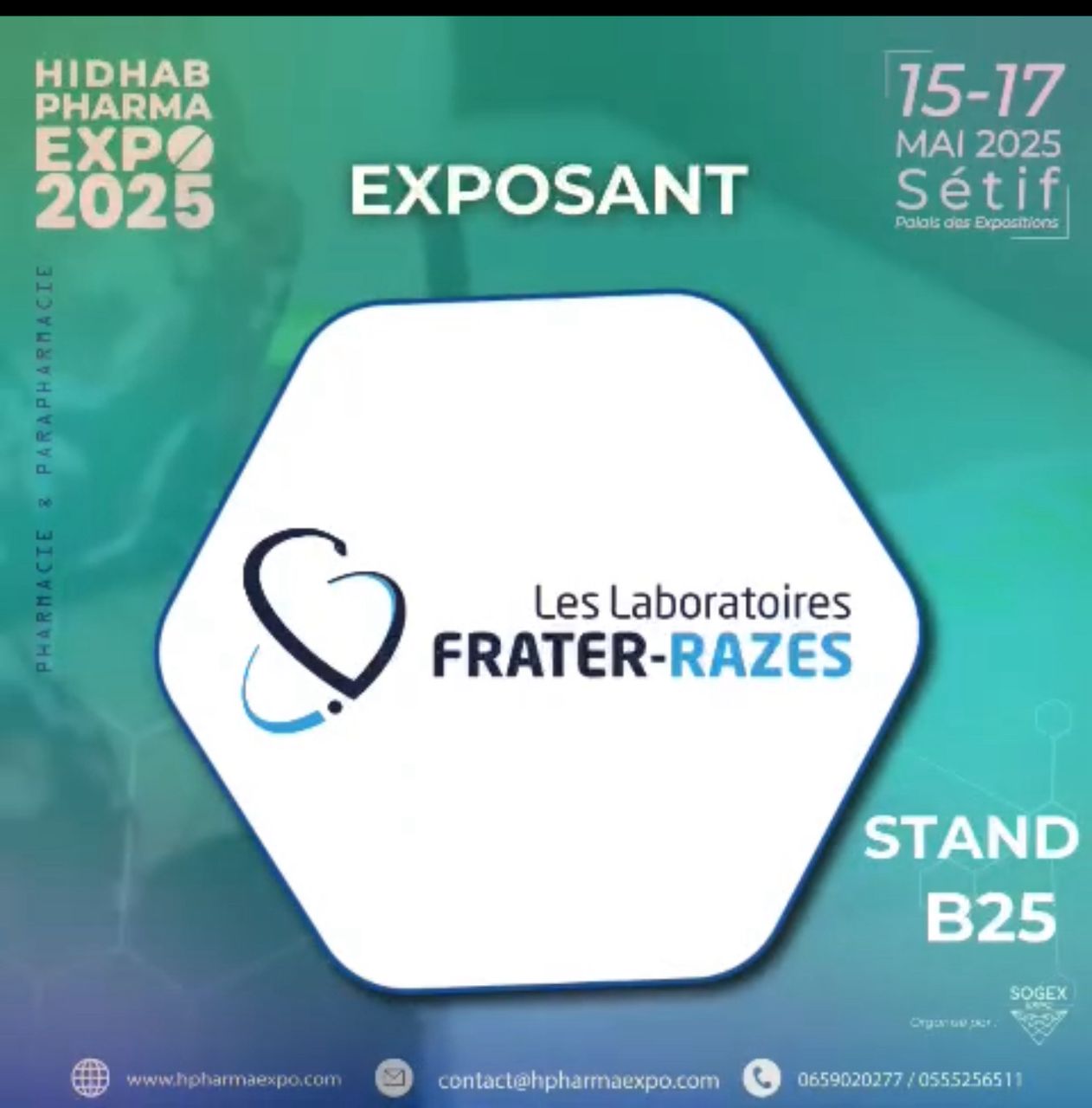 Les Laboratoires Frater Razes présents à HIDHAB PHARMA EXPO 2025